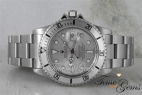 rolex submariner silver face